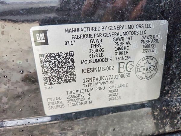 2018 CHEVROLET TRAVERSE Premier