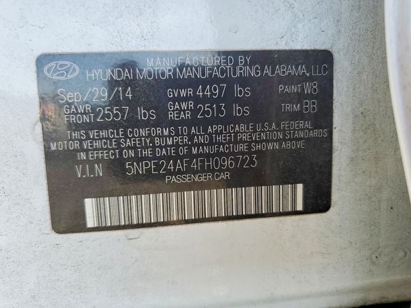 2015 HYUNDAI SONATA