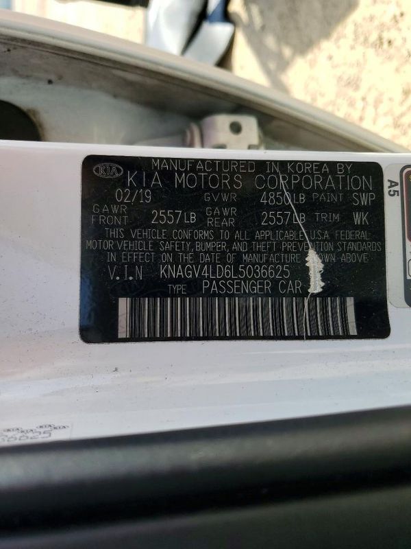 2020 KIA OPTIMA PHEV EX