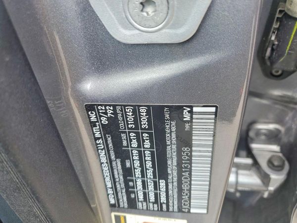 2013 MERCEDES-BENZ ML ML350 4-MATIC