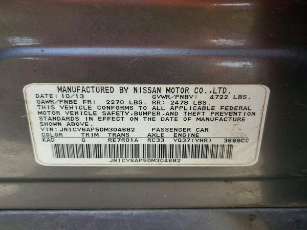 2013 INFINITI G37