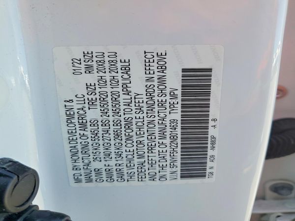 2022 HONDA PILOT