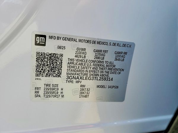 2026 CHEVROLET EQUINOX RS — VINS
