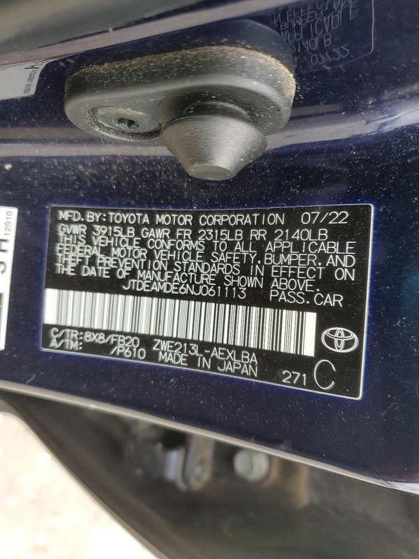 2022 TOYOTA COROLLA