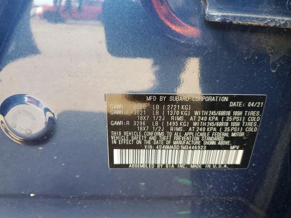 2021 SUBARU ASCENT Premium 8+ES