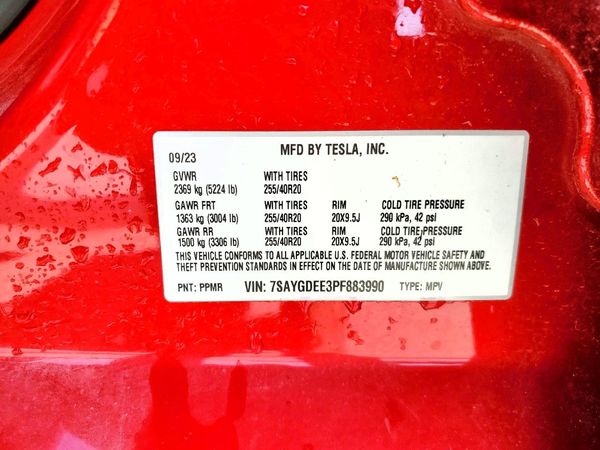 2023 TESLA MODEL Y