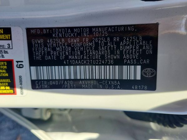 2026 TOYOTA CAMRY