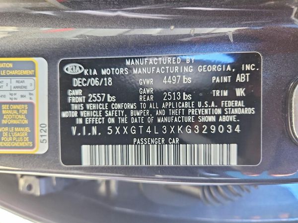2019 KIA OPTIMA LX, S