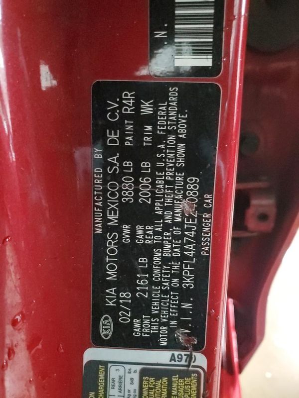 2018 KIA FORTE