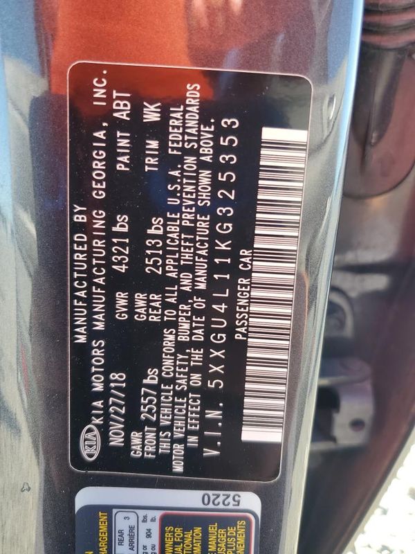 2019 KIA OPTIMA