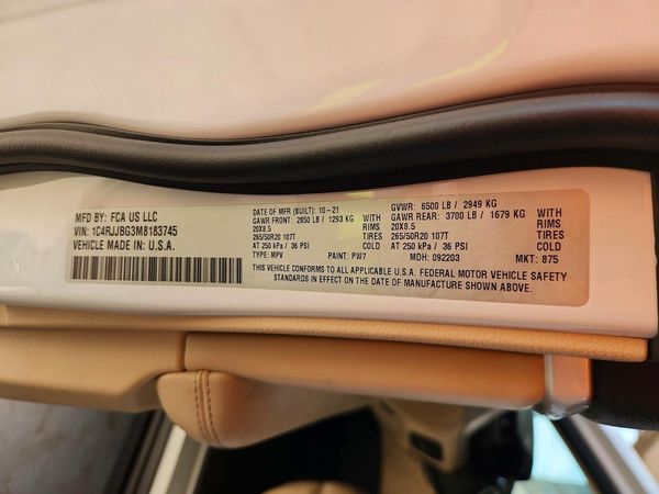 2021 JEEP GRAND CHEROKEE
