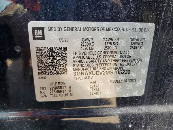 2021 CHEVROLET EQUINOX LT (1LT)