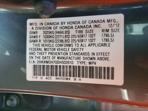 2013 HONDA CRV EX-L