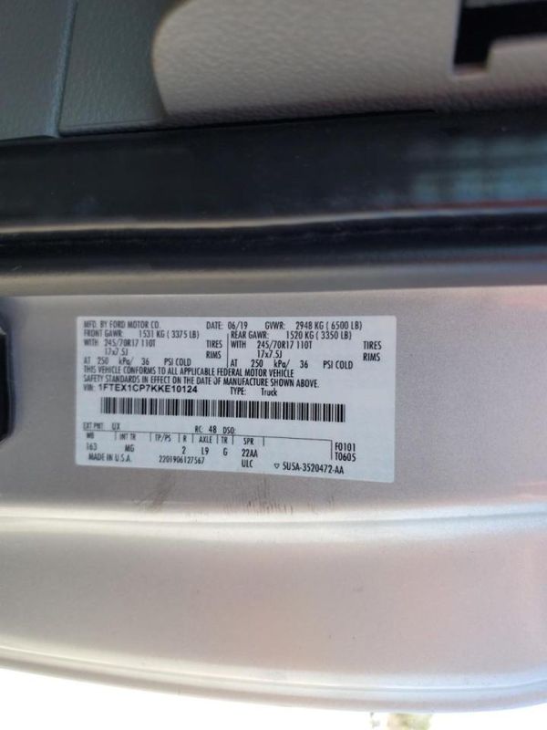 2019 FORD F-150 — VINS