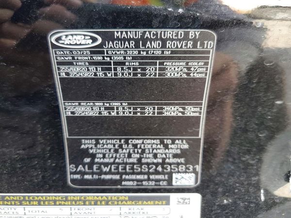 2025 LAND ROVER DEFENDER 110 V8
