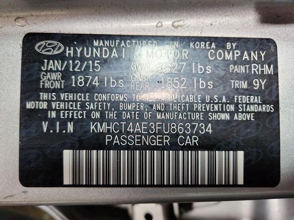 2015 HYUNDAI ACCENT