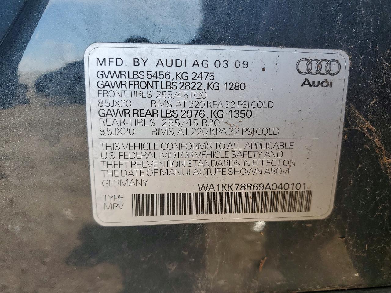 2009 AUDI Q5