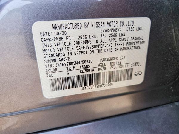 2021 INFINITI Q50 LUXE