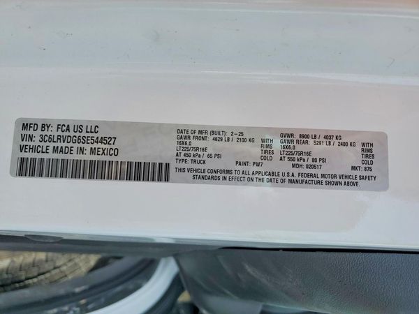 2025 RAM PROMASTER 2500