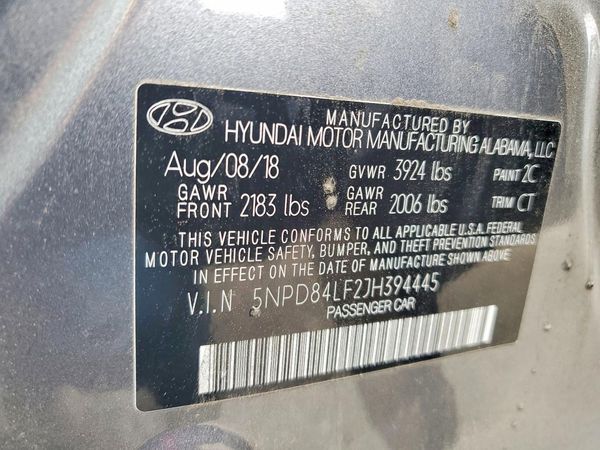 2018 HYUNDAI ELANTRA