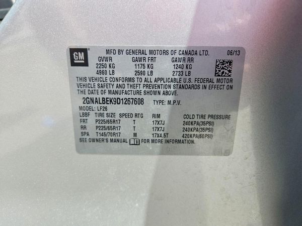 2013 CHEVROLET EQUINOX LS