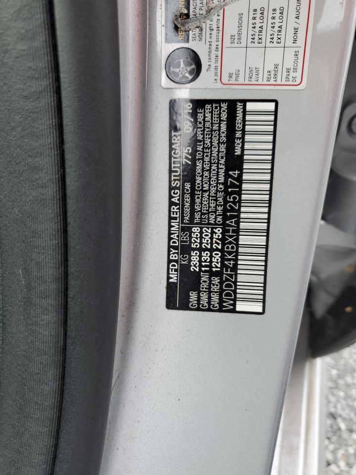 2017 MERCEDES-BENZ E