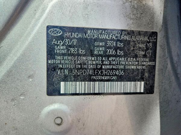 2018 HYUNDAI ELANTRA