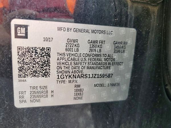 2018 CADILLAC XT5