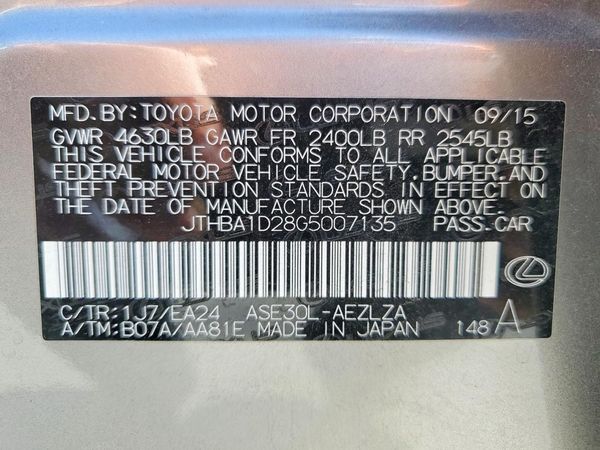 2016 LEXUS IS