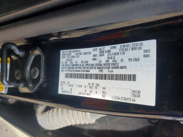 2017 FORD F150 SuperCrew