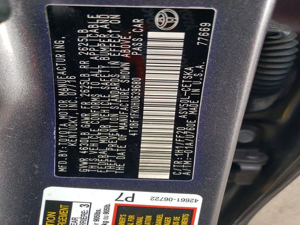 2017 TOYOTA CAMRY