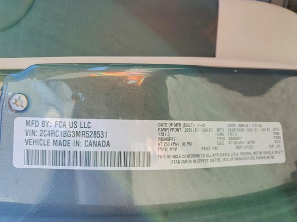 2021 CHRYSLER PACIFICA