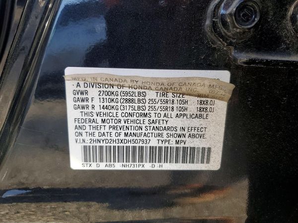 2013 ACURA MDX Tech