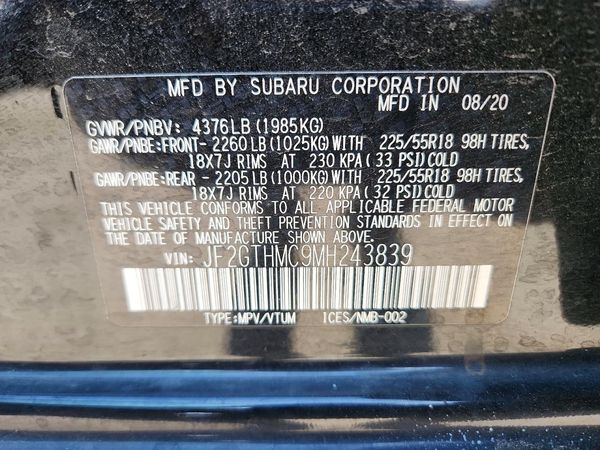 2021 SUBARU CROSSTREK Limited+ES+BSD