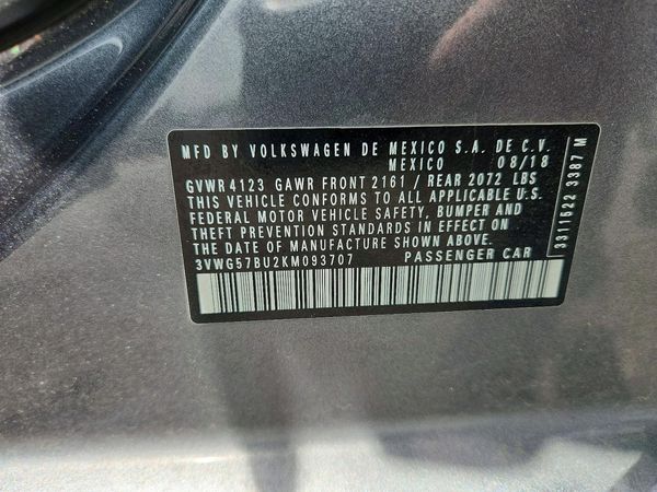2019 VOLKSWAGEN JETTA