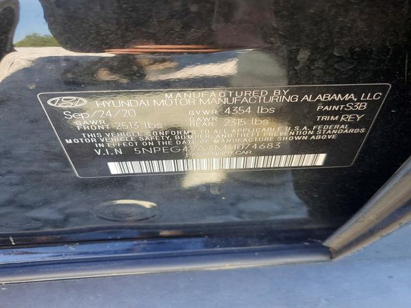2021 HYUNDAI SONATA