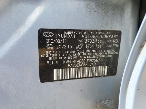 2012 HYUNDAI ELANTRA GLS(Middle grade)