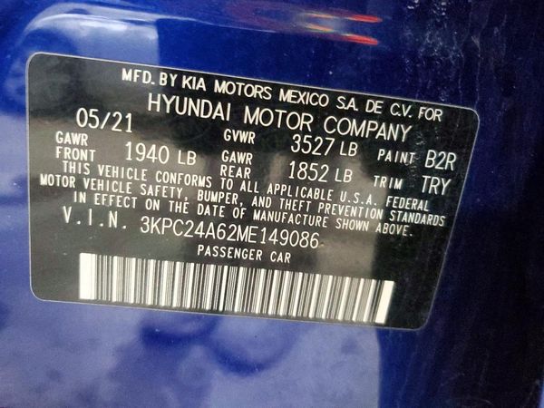 2021 HYUNDAI ACCENT SE & SEL