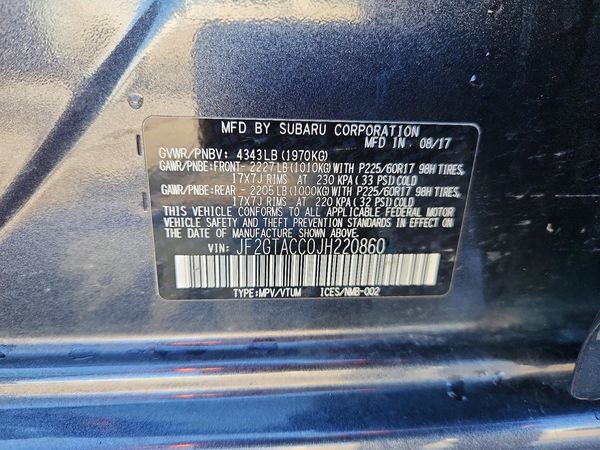 2018 SUBARU CROSSTREK Premium+BSD