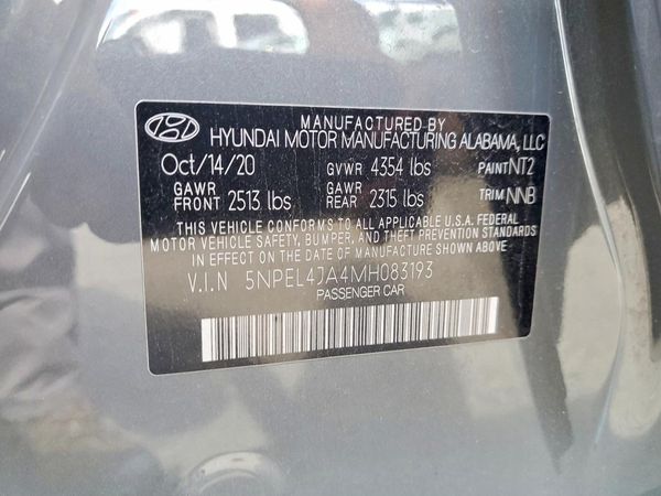 2021 HYUNDAI SONATA SEL