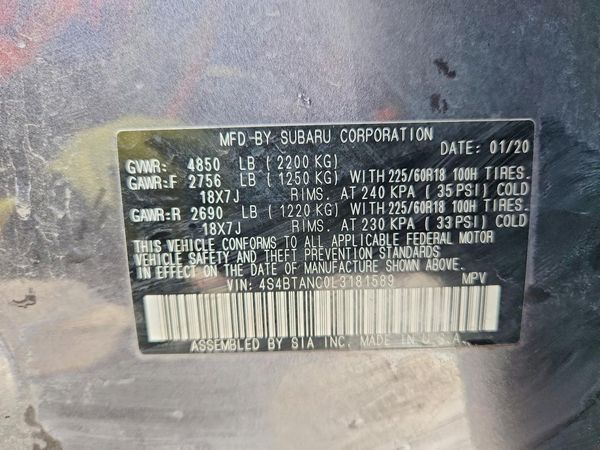 2020 SUBARU OUTBACK
