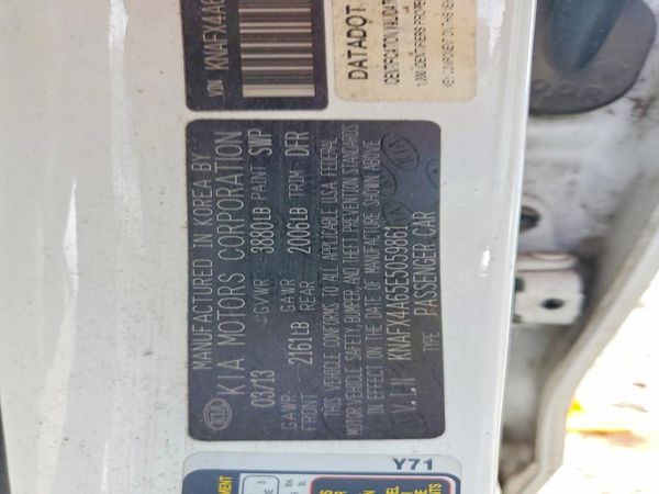 2014 KIA FORTE LX, EX