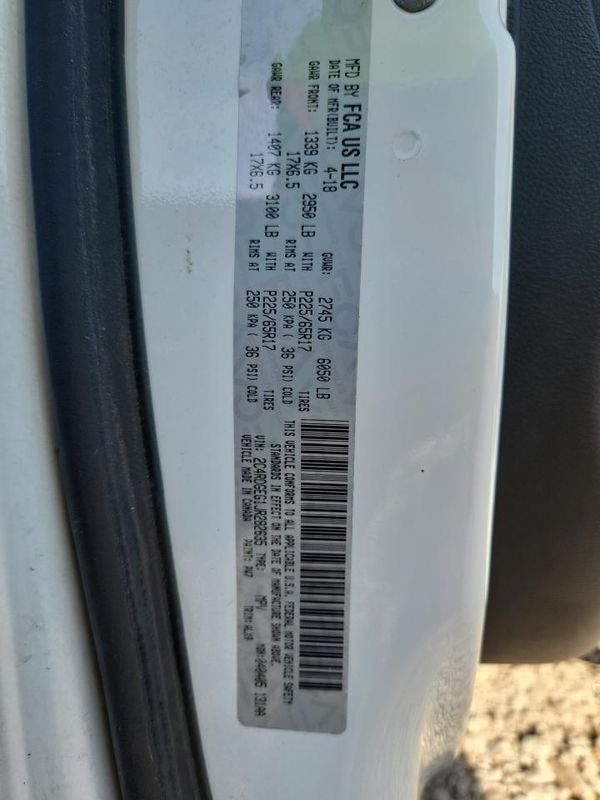 2018 DODGE GRAND CARAVAN GT (US), GT FWD (Can)