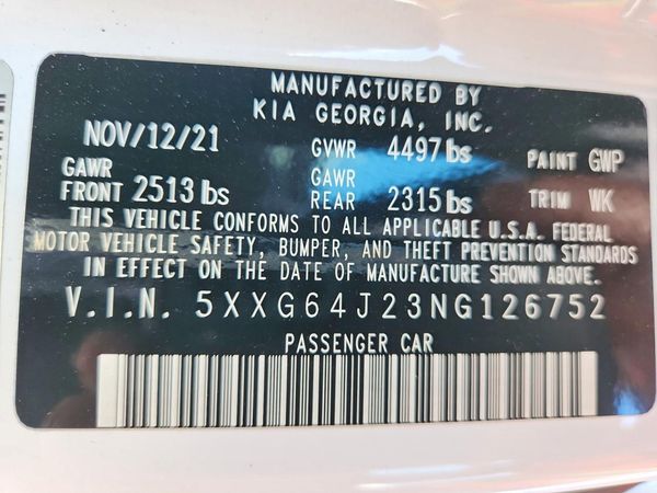 2022 KIA K5 GT-Line