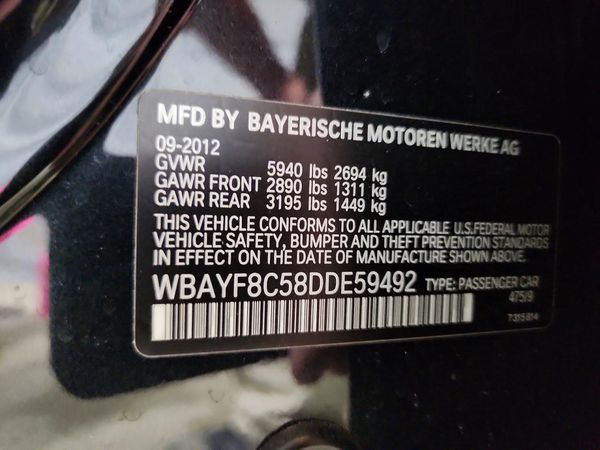 2013 BMW 750
