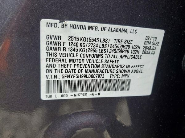 2020 HONDA PILOT