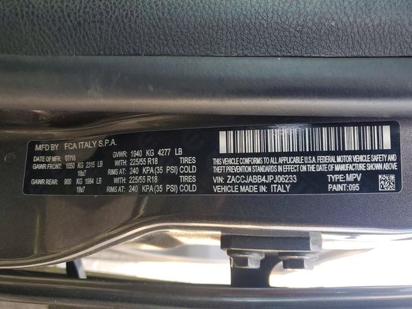 2018 JEEP RENEGADE LATITUDE 4X2
