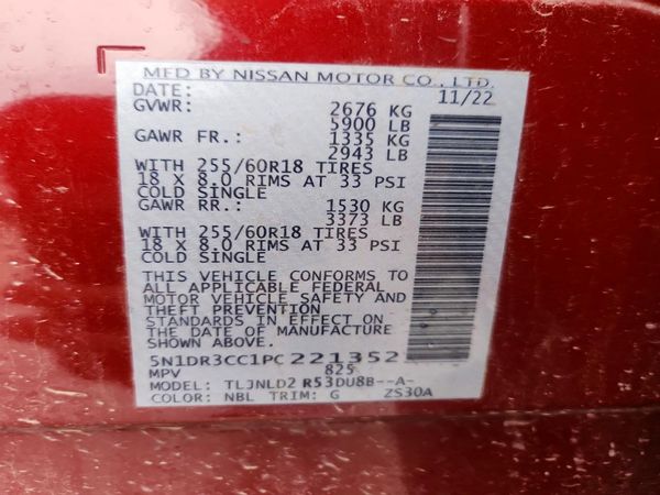2023 NISSAN PATHFINDER SL