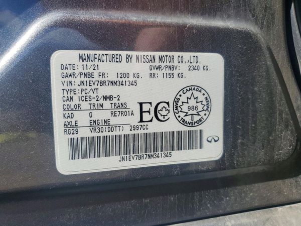 2022 INFINITI Q50