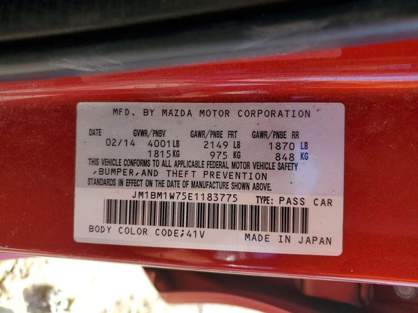 2014 MAZDA 3 Grand Touring/GT